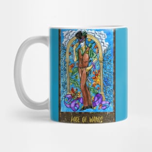 Page of Wands. Magic Gate Tarot Card Design. Mug